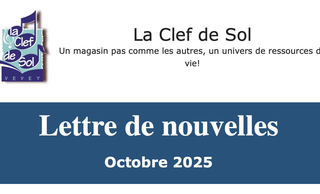 Lettre de nouvelles octobre 25