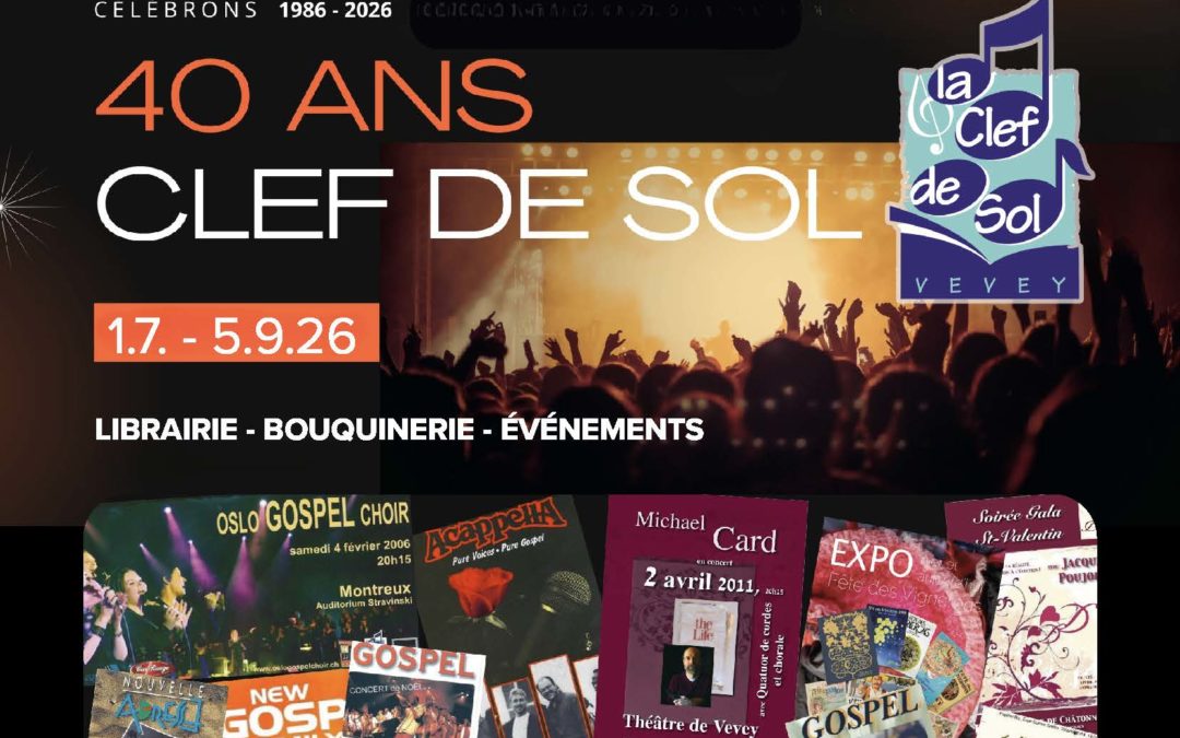 INVITATION – Célébrons les 40 ans de la Clef de Sol